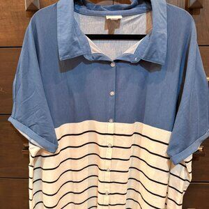 LuLaRoe CHARLIE Button Down Shirt 2XL